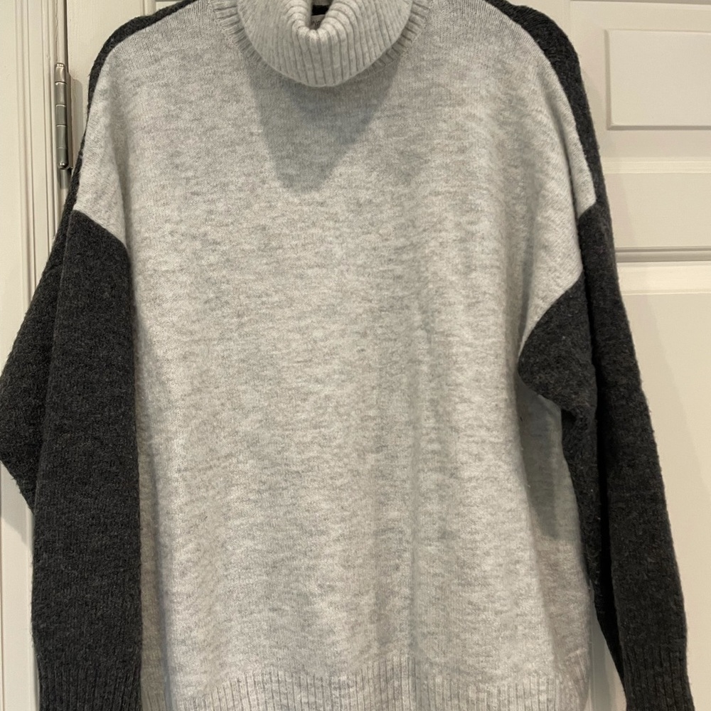 Mango colorblock oversized sweater